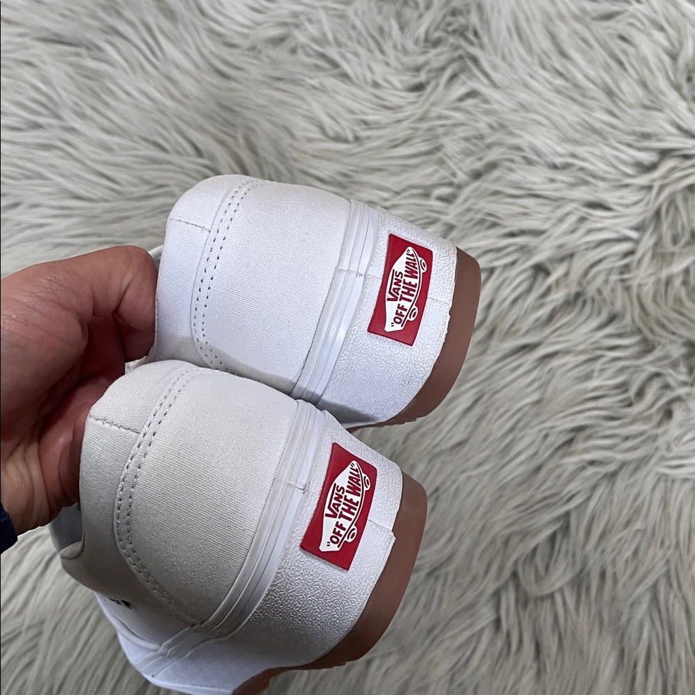 Vans Classic White Platform Slip-Ons - Picture 5 of 8